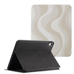 Selencia Coque tablette Vivid Apple iPad 11 (2025) 11 pouces / iPad 10 (2022) 10.9 pouces - Desert Waves Beige