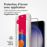 Accezz Protecteur d'écran intégral triple résistance avec applicateur Samsung Galaxy S22 / S23 - Transparent