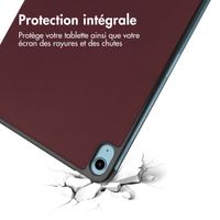 imoshion Coque tablette Trifold Apple iPad 11 (2025) 11 pouces A16 / iPad 10 (2022) 10.9 pouces - Bordeaux