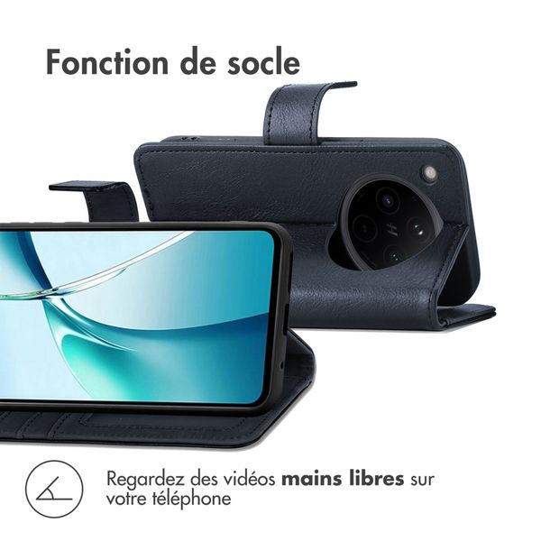 imoshion Étui de télephone portefeuille de luxe Oppo Find X8 - Bleu foncé