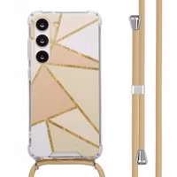 imoshion Coque Design avec cordon Samsung Galaxy S23 - Beige Graphic