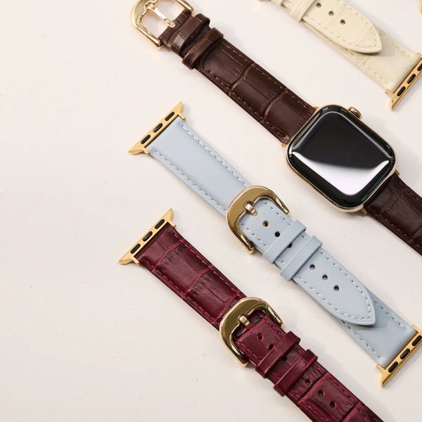 Burga Bracelet en cuir véritable Apple Watch | 38/40/41/42 mm - Dream / Gold