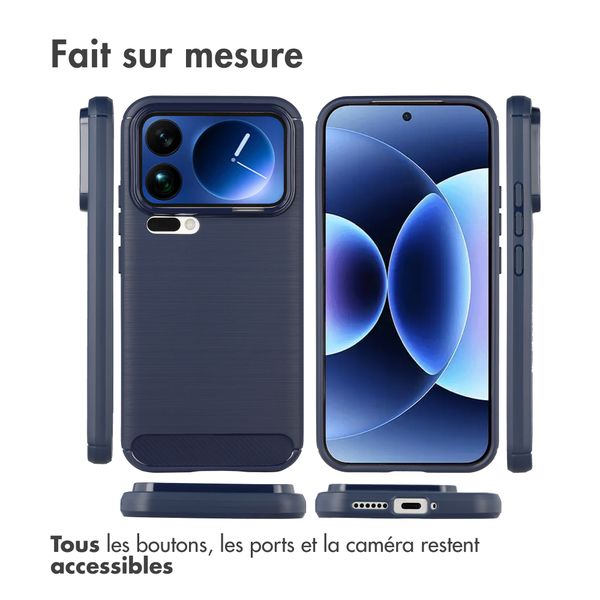 imoshion Coque Brushed Xiaomi 17 Pro Max - Bleu foncé