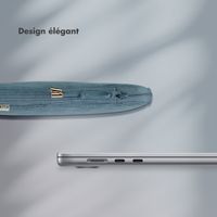 Selencia Pochette ordinateur Corduroy 13-14 pouces - Slate Blue