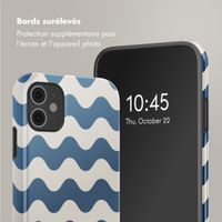 Selencia Coque arrière Vivid Tough iPhone 11 - Wave Vibes Classic Blue