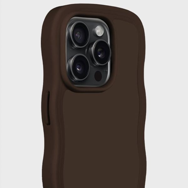 Holdit Coque Wavy iPhone 15 Pro Max - Chocolate