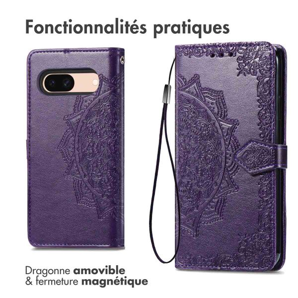 imoshion Etui de télephone Mandala Google Pixel 8a - Violet