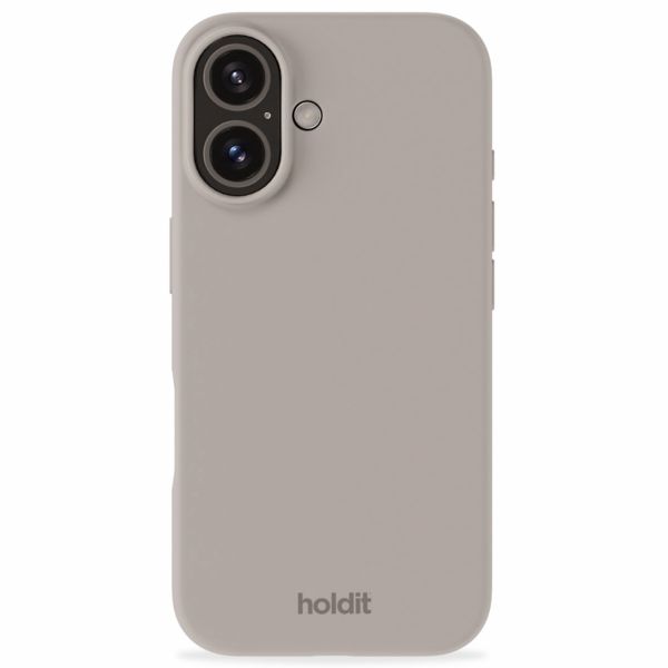 Holdit Coque Silicone Apple iPhone 16 Plus - Taupe