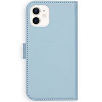 Selencia Étui portefeuille en cuir véritable Apple iPhone 12 Mini - Air Blue