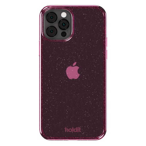 Holdit Coque Pailletée Apple iPhone 12 (Pro) - Rose