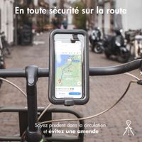 Accezz Support de téléphone pour vélo Pro Samsung Galaxy A22 (5G) - Universel - avec étui - Noir