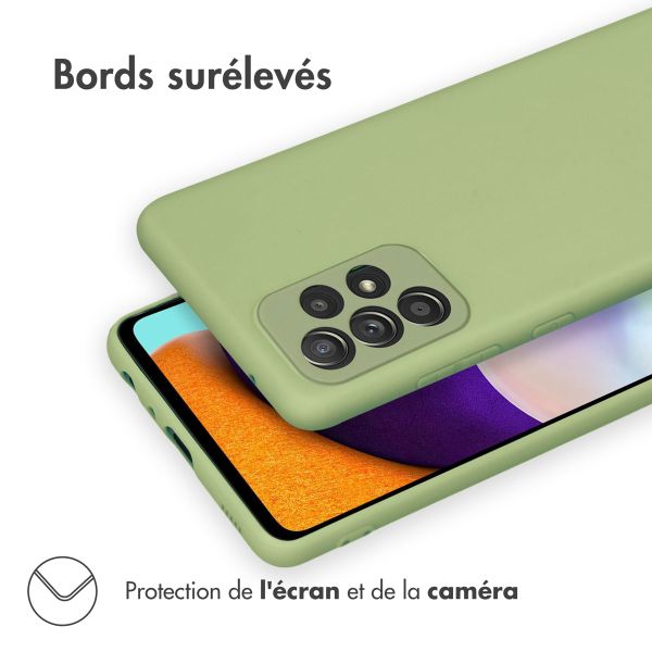 imoshion Coque Couleur Samsung Galaxy A52(s) (5G/4G) - Olive Green