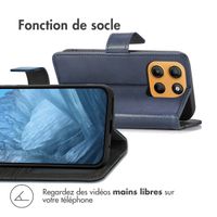 imoshion Étui de télephone portefeuille Motorola Moto G15 / G15 Power - Bleu foncé