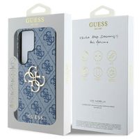 Guess Coque 4G Metal Logo Backcover Samsung Galaxy S25 Ultra - Bleu