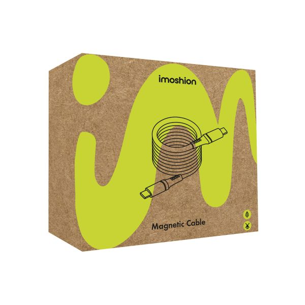 imoshion Câble tressé magnétique - USB-C vers USB-C - 1 mètre - Noir