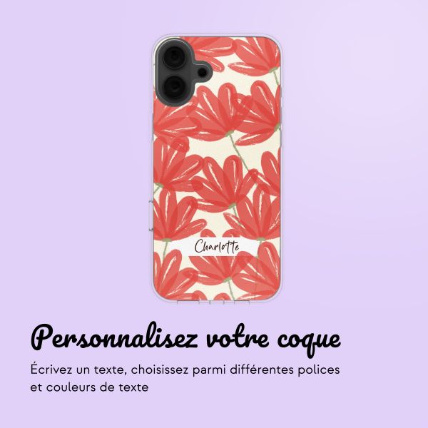 Coque avec votre propre photo et/ou texte Apple iPhone 16 - Bloemen