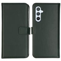 Selencia Étui portefeuille en cuir véritable Samsung Galaxy A54 (5G) - Vert
