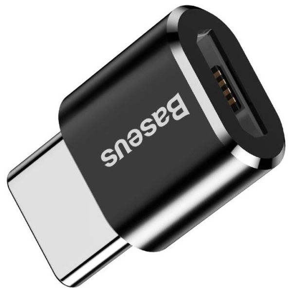 Baseus Adaptateur Micro USB vers USB-C - OTG - Noir