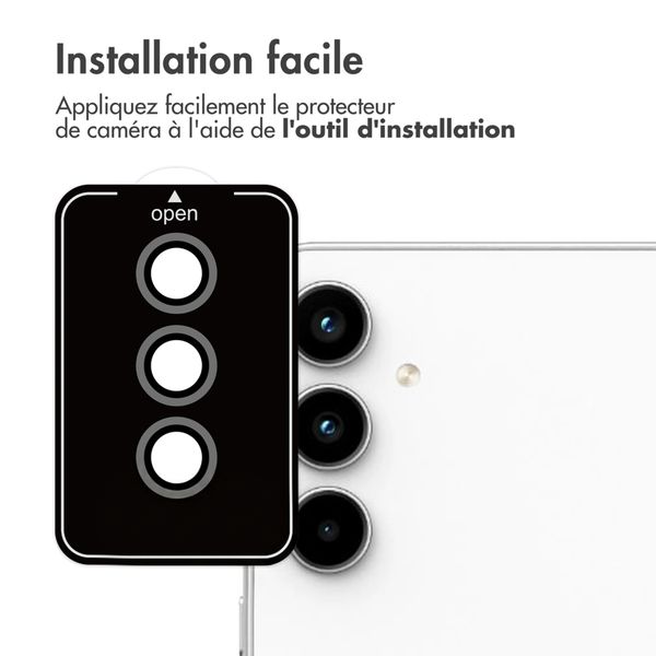 imoshion Lot de 2 protections d'objectif de caméra Samsung Galaxy A35 - Noir