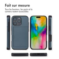 imoshion Coque arrière avec porte-cartes Apple iPhone 16 Pro - Bleu foncé