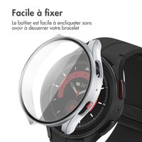 imoshion Coque rigide à couverture complète Samsung Galaxy Watch 5 - 44 mm - Argent