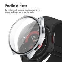 imoshion Coque rigide à couverture complète Samsung Galaxy Watch 5 44 mm - Argent