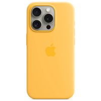 Apple Coque en silicone MagSafe Apple iPhone 15 Pro - Sunshine