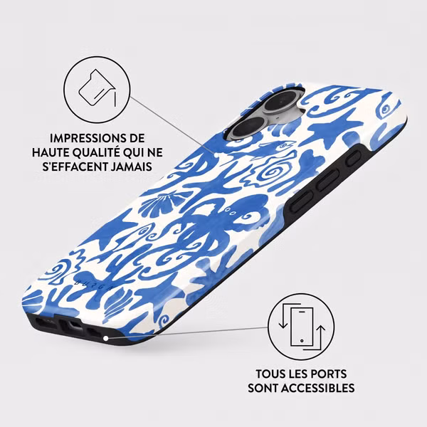 Burga Coque Tough MagSafe Apple iPhone 16 - Nera
