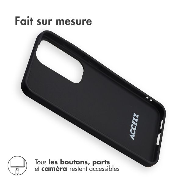 Accezz Coque Couleur Samsung Galaxy S25 - Noir