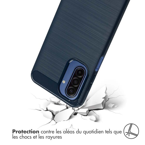 imoshion Coque Brushed Samsung Galaxy A17 - Bleu foncé