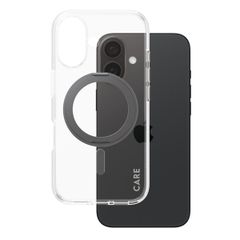 CARE by PanzerGlass Coque Kickstand MagSafe Apple iPhone 16 - Noir
