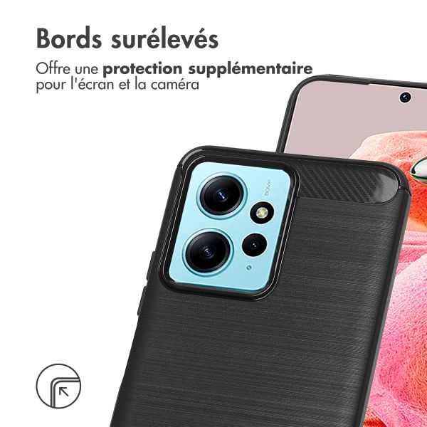 imoshion Coque Brushed Xiaomi Redmi Note 12 (4G) - Noir