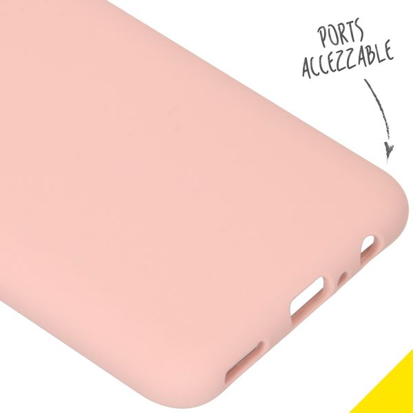 Accezz Coque Liquid Silicone Huawei P Smart (2020) - Rose