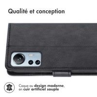 imoshion Étui de téléphone portefeuille Luxe Xiaomi 12 Lite - Noir