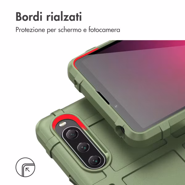 imoshion Coque Rugged Shield Sony Xperia 10 V - Vert foncé