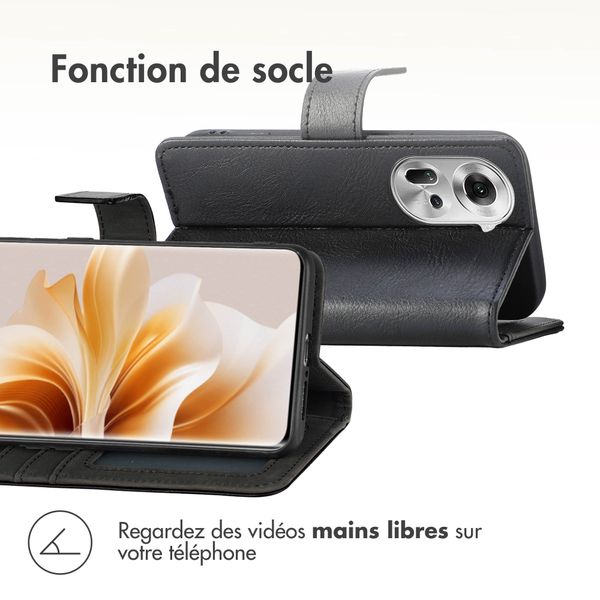 imoshion Étui de télephone portefeuille Oppo Reno 11 - Noir