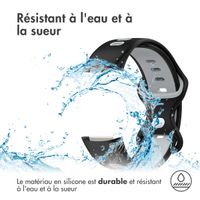 imoshion Bracelet sportif en silicone Fitbit Charge 5 / Charge 6 - Noir / Gris