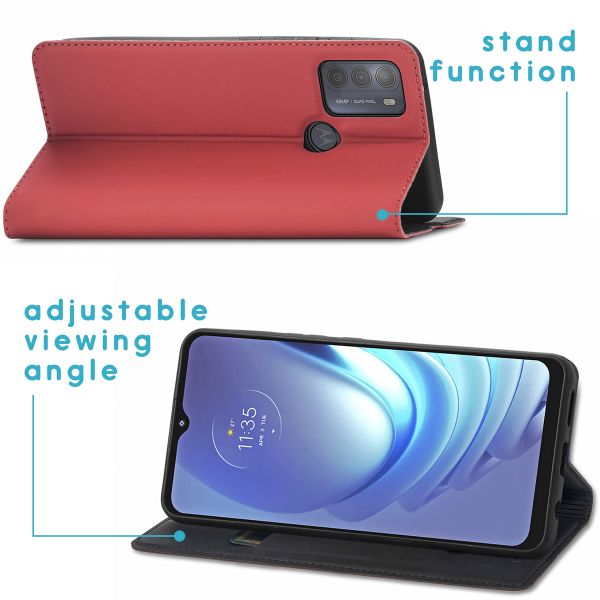 imoshion Étui de téléphone Slim Folio Motorola Moto G50 - Rouge