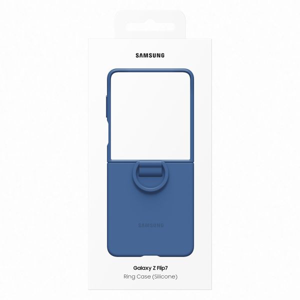 Samsung Original Coque en silicone Ring Samsung Galaxy Z Flip 7 - Blue