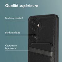 imoshion Coque arrière avec porte-cartes et support Samsung Galaxy S26 Plus - Noir