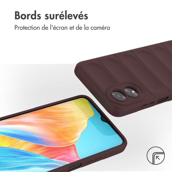 imoshion Coque arrière EasyGrip Oppo A18 / Oppo A38 - Aubergine