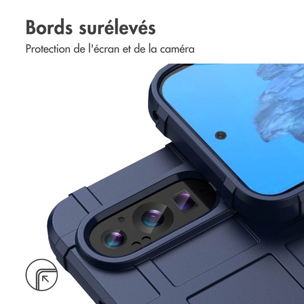 imoshion Coque Rugged Shield Google Pixel 9 / 9 Pro - Bleu foncé