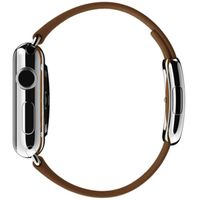 Apple Leather Band Modern Buckle Apple Watch Series 1 á 9 / SE (38/40/41 mm) | Series 10 (42 mm) - Taille S - Brun