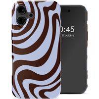 Selencia Coque arrière Vivid Apple iPhone 16 - Dream Swirl Chocolate