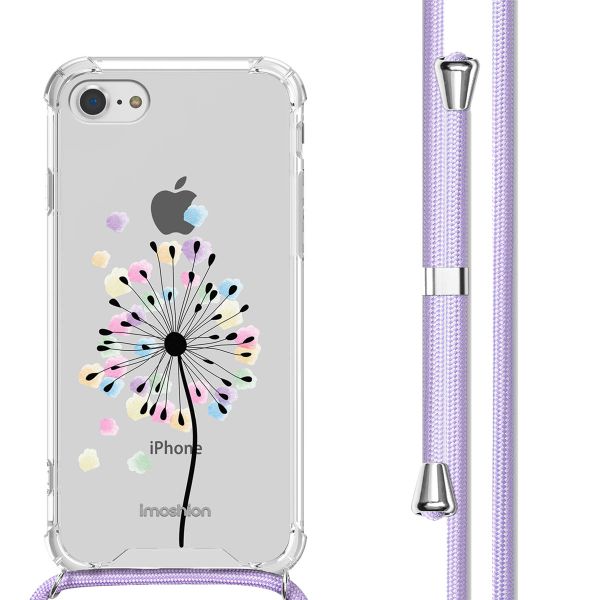 imoshion Coque Design avec cordon Apple iPhone SE (2022 / 2020) / 8 / 7 - Sandstone Dandelion