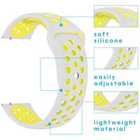 imoshion Bracelet sportif en silicone Garmin Vivoactive 4L -Argent / Jaune