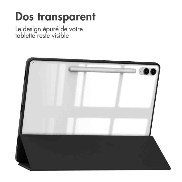 imoshion Coque tablette rigide Trifold Samsung Tab S10 Plus / Tab S9 FE Plus / Tab S9 Plus 12.4 pouces - Noir