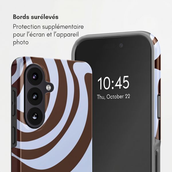 Selencia Coque arrière Vivid Samsung Galaxy S26 - Dream Swirl Chocolate
