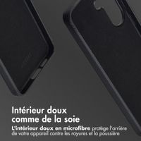 Accezz Coque arrière en cuir avec MagSafe Samsung Galaxy S26 Plus - Onyx Black