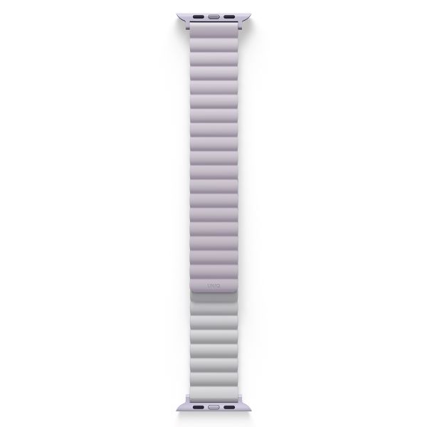 Uniq Bracelet Revix réversible Apple Watch Series 1 t/m 9 / SE (38/40/41 mm) | Series 10 / 11 (42 mm) - Lilac / White
